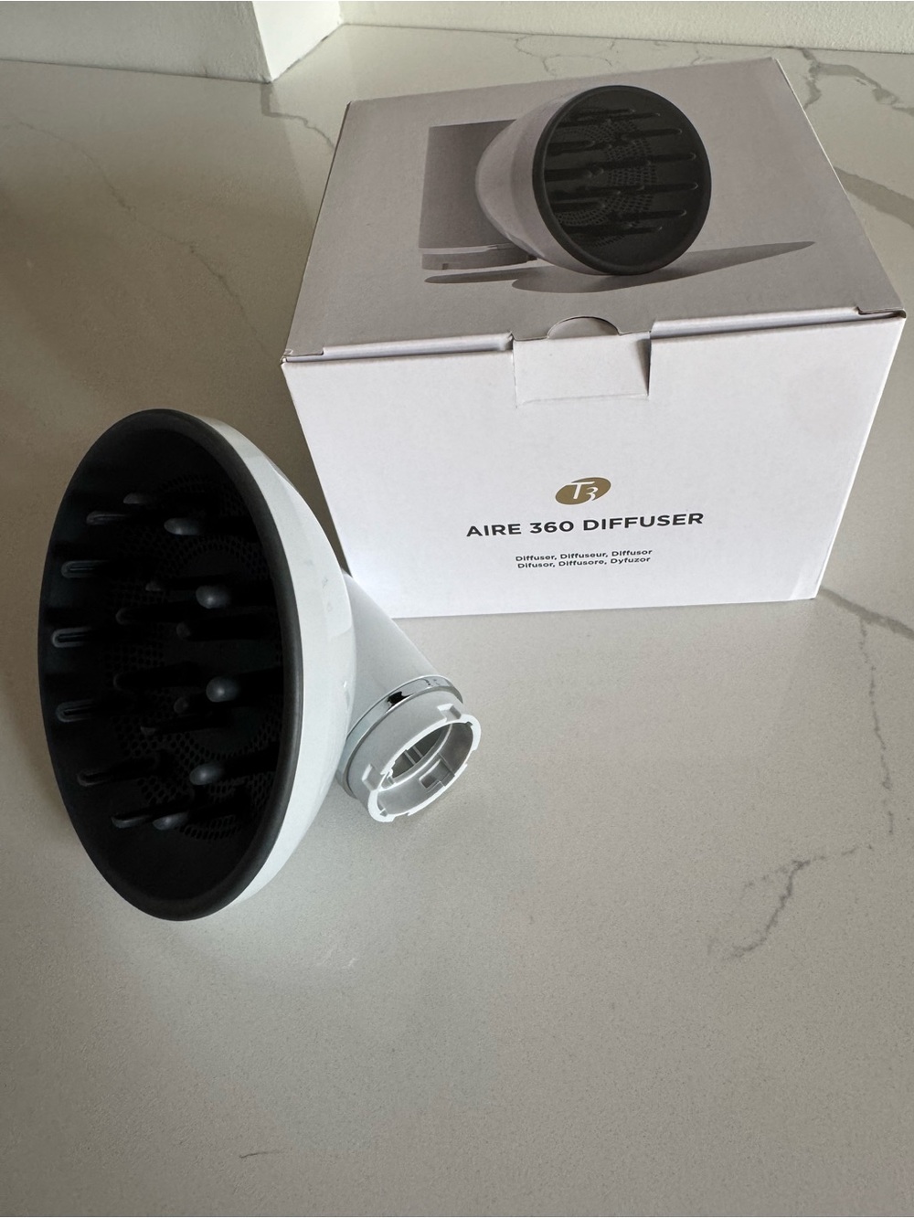 T3 Aire 360 Air Styler Diffuser White attachment NEW - Picture 6 of 7